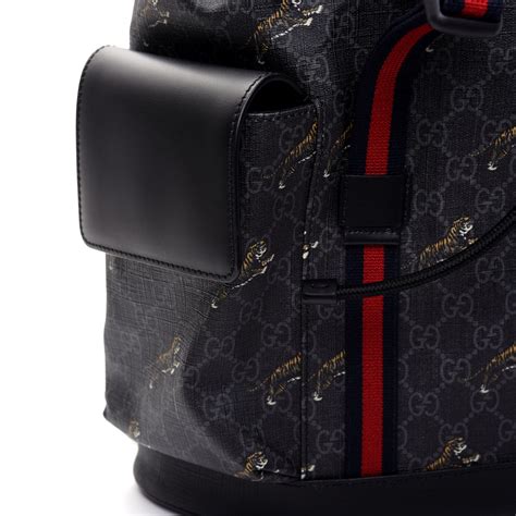 gucci bestiary gg supreme|Gucci Bestiary Backpack GG Supreme Tigers Black/Grey .